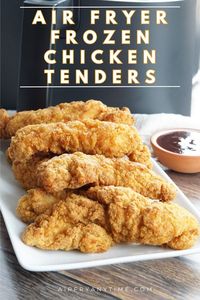 Try cooking these Easy Air Fryer Frozen Chicken Tenders! 😋 Just pop them in and let the air fryer do the work for crispy, juicy tenders in no time. #airfryerrecipes #chickentenders #quickmeals