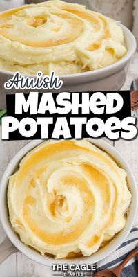 Deliciously creamy and full of nuttiness Amish Mashed Potatoes make the perfect side dish for any entree.