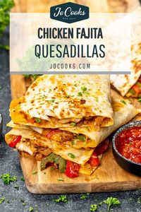 Savor our Chicken Fajita Quesadillas - cheesy, packed with flavors, easy to make, and perfect for any meal. A must-try recipe! #chicken #fajitas #quesadillas #recipe