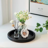 You will receive a coffee tray, which has a delicate Bohemian style to meet your decoration needs. The round tray size is approx. 11.81in/30cm in diameter, 1.18in/3cm in height, which can be suitable for daily life appliances and decorations, bringing convenience to you.