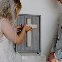 The Unity Wall Cross is the perfect piece for your ceremony and you can repurpose it to hang in your home after.