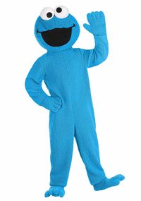 PRICES MAY VARY. Size: X-Large EYE-CATCHING COOKIE MONSTER COSTUME: Stand out at any Halloween party as the lovable Cookie Monster from Sesame Street in this authentic and cozy outfit that will have everyone wanting to take a bite of your cookie! Perfect for spreading joy and nostalgia. PLUSH AND COMFORTABLE DESIGN: Made with 100% polyester sherpa faux fur fabric, this costume is not only cuddly and soft but also durable for multiple uses. Get ready to stay comfortable all night long while trans