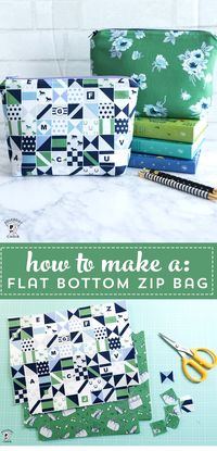 Learn how to sew a simple zippered pouch with the free tutorial.