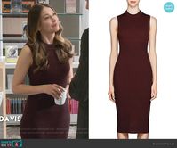 WornOnTV: Liza’s burgundy ribbed sleeveless dress on Younger | Sutton Foster | Clothes and Wardrobe from TV