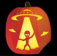 ET Alien Halloween Pumpkin Carving Pattern to Download * PDF Pattern * Stencils Art Crafts Digital Download Ufo