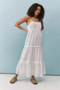 UO Lori Lace Trim Maxi Dress | Urban Outfitters UK