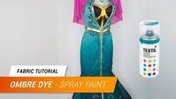 How to ombre dye fabric with spray paint | Jak Cosplay - YouTube