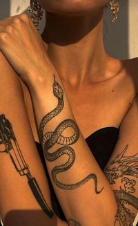 Top 20+ Best and dangerous snake tattoo design ideas | Snake Tattoo Ideas for Men & Women | Tattoos!