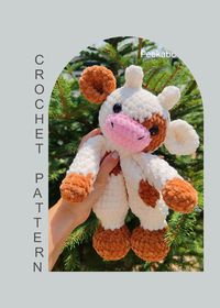 Cow Snuggler Crochet Pattern This listing includes one pdf file with instructions on how to make this lovely snuggler! Not the finish product!  The pattern includes written instructions, helpful photos! For this tutorial you need basic crochet skills like single crochet and half double crochet! If you have any questions do not hesitate to contact us! With love, PeekaboToys