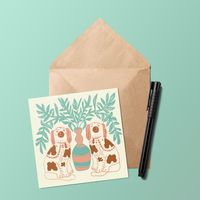 Greeting Card Pair of Dogs by Annika Reed Studio – Annika Reed Studio