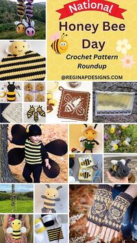 National Honey Bee Day Crochet Pattern Roundup