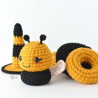 Bee Stacking Toy Free Crochet Pattern By Elisa's Crochet