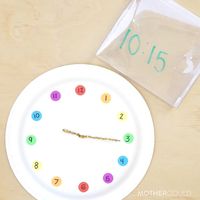 1,593 Likes, 64 Comments - PLAY AT HOME & EASY RECIPES (@mothercould) on Instagram: “⏰DIY CLOCK🕰 I’ve been thinking of ways to getting Nicky (4.9) excited about traditional clocks. We…”