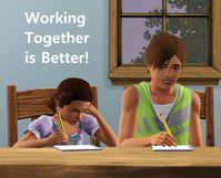 Mod The Sims - Working Together is Better! - Homework Tweaks