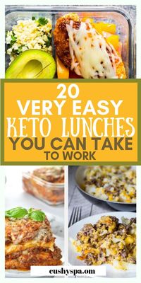 Sharing 20 keto lunch recipes for work. These are great for ketogenic meal prep and these ketogenic dishes are very easy to pack. #keto