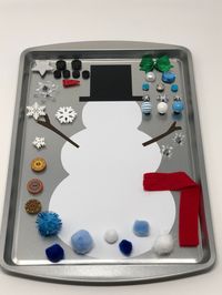 Magnetic Snowman Sensory Kit - Etsy