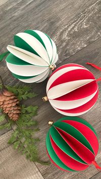 Create stunning two-tone honeycomb ball ornaments for your holiday decorations! Full video viewable through link. 🎄 . . . #christmas #christmascrafts #honeycombornaments #diyornaments #diyhoneycombornaments #holidaydecor #christmastreeornaments