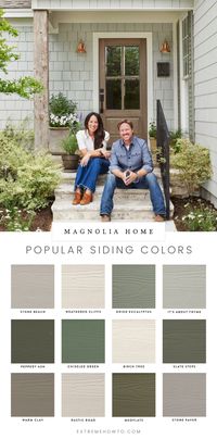 James Hardie has partnered with Magnolia Home to create an inspired collection of exterior house colors, styles and textures curated by Joanna Gaines to transform your home into your favorite place to be. This collection was created to help simplify the process of re-siding your home with James Hardie siding, so you can design with confidence. Get the best house colors, casa exterior curb appeal ideas, house color schemes, farmhouse exterior design, and house colors at extremehowto.com!