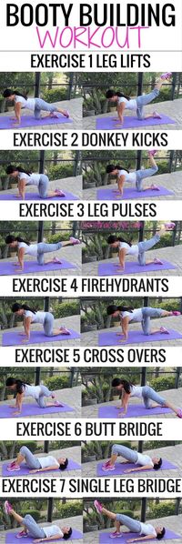 Butt Exercises that really work! Do them all for a complete booty building workout : ) #weightlossbeforeandafter lower back pain after baby