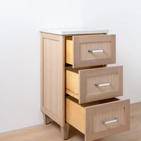 Bridgeport White Oak Storage Cabinet is designed to match the Bridgeport White Oak vanity. The Bridgeport White Oak Storage Cabinet is a beautifully crafted bathroom storage solution.