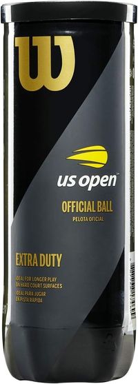 Amazon.com : WILSON US Open Tennis Balls - Extra Duty, Single Can (3 Balls) : Sports & Outdoors