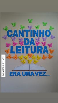 Decoração para cantinho da leitura feito em EVA