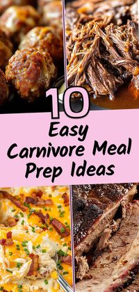 Easy carnivore meal prep ideas. Follow me for the best carnivore recipes!