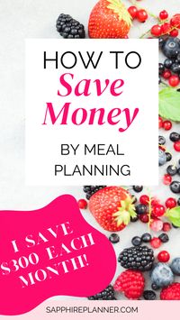 If you want to start saving money, one of the best things you can do is start meal planning. This simple strategy has saved me hundreds of dollars each month. Here's how it works and how you can get started too.