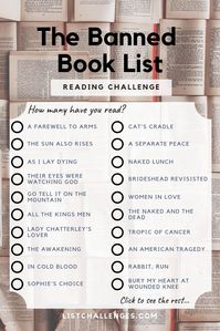 Banned Classics - How many do you have ... #books Banned Classics – How many did you read? – #Banned #challenge #Classics #You #gelesen