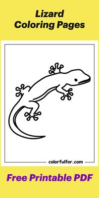 You will find 16 all-new Lizard coloring pages that are completely free to print and download. These free printable lizard coloring sheets combine learning and creativity in an exciting activity. Perfect for young reptile enthusiasts, our diverse collection features geckos, iguanas, and more. This kid’s craft isn’t just entertaining; it develops fine motor skills and sparks imagination. From simple outlines for toddlers to intricate designs for older kids, there’s something for everyone. These printables are ideal for rainy days, classroom projects, or quiet time at home. Grab your coloring tools and transform these black-and-white lizards into vibrant, personalized artwork.