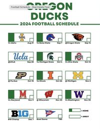 Oregon Ducks 2024 Printable Schedule  Getting your files: * Purchase your listing(s) and wait for payment to be confirmed. * After, find your downloadable file(s) at http://www.etsy.com/your/purchases. * Please note that the mobile app does not allow downloads (phones, tablets). * If you check out as a "guest," your download links will be sent to your e-mail address, so be sure to check your junk/spam/promotions folder for the automated email from Etsy.