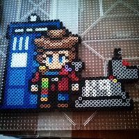 My pattern made it to pintrest! I feel so cool! >3< Doctor Who perler project by ashs_crafty_corner