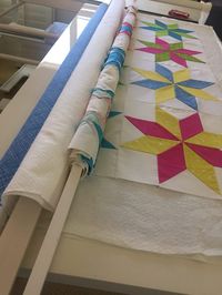 Table Top Quilt Basting - Use the Rolling Method to Save your Back!