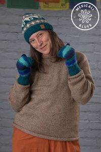 Stay cozy and warm all winter long with fleece-lined wool hats and mittens from Mexicali Blues!