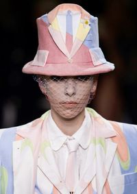 Thom Browne • suit and tie hat #fashion