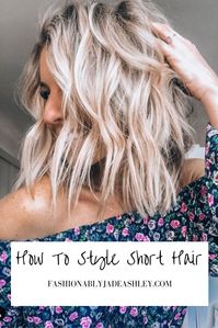 My short hair tutorial is now live on the blog {link in bio!} The perfect read if you’re thinking about rocking a lob💁🏼‍♀️✂️ but you can also use my beach wave technique if you have long hair too! #shorthair #lob #lobhaircut #beachwaves #hairinspo