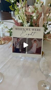 Get pictures of family and us through the years for table numbers to help get to know everyone and have set tables per family(s)