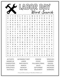 Our Labor Day word search puzzle features 24 words and terms related to this popular holiday, including activists, solidarity, unions, New York, and more. Great for both kids and adults. Download this FREE printable for you or your students today!