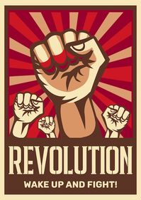 Free vector raised fist vintage construc... | Free Vector #Freepik #freevector #communism #revolution #demonstration #protest