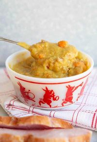 Split Pea & Ham Soup (Using the Ham Bone) - The Kitchen Magpie