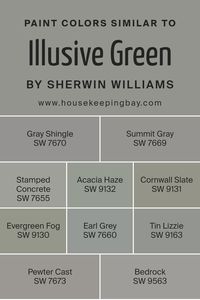 Similar colors, like those related to Illusive Green SW 9164 by Sherwin Williams, are crucial in design because they create a seamless and cohesive look, making spaces appear more put together and harmonious. They work by sharing common undertones or being adjacent on the color wheel, which allows for subtle transitions between hues.