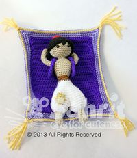 Aladdin Desert Prince Amigurumi by Sahrit Freud-Weinstein $5