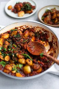 crispy potato, kale & black bean winter stew