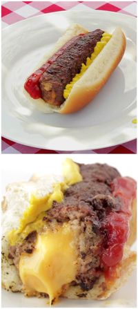 Cheese-Stuffed Burger Dogs | How To Make The Ultimate Cheese-Stuffed Burger Dog