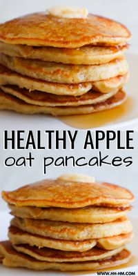 Healthy Oatmeal Apple Pancakes (Flourless & Easy) - Her Highness, Hungry Me