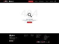 Desktop Website 404 Error Page Design