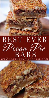 Best Ever Pecan Pie Bars - southern discourse