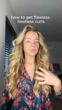 This is an in depth tutorial on wrapping the perfect heatless curls using the unicorn heatless curl method so you can achieve bouncy curls without damaging your hair. Follow for more heatless styling tips.