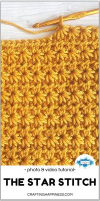 The star stitch is one of the prettiest patterns I�ve ever worked with. Although it looks complicated, it�s actually an easy stitch to crochet once you know where to insert your hook.  #crochetblankets #crochetafghans #crochetgrannysquares #cr