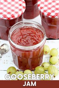 Enjoy the tangy sweetness of homemade Gooseberry Jam! Perfect for spreading on toast or pairing with your favorite treats.